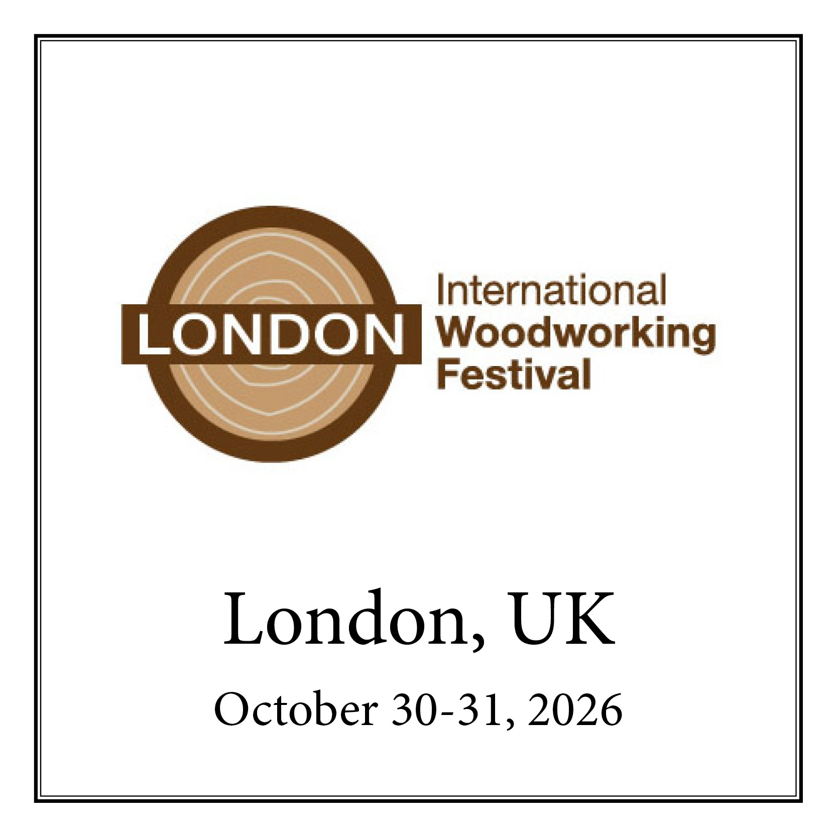 London International Woodworking Festival